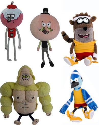 Regular Show 7" Fan Favorite Plush Doll Set Of 5