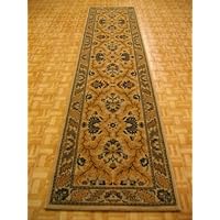 2'7 x 11'10 Cream Persian Meshkabad Runner Rug