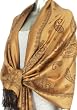Lightweight Two Tone Paisley Design Pashmina Fringe Scarf / Stole / Wrap ( Choose from 12 Colors )