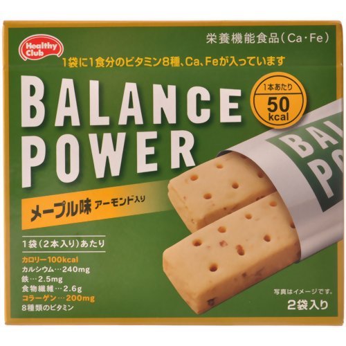 バランスパワー メープル味(アーモンド入り) 2袋(4本)