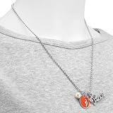 Touch by Alyssa Milano Denver Broncos Peace & Pearl with Team Logo Pendant Necklace