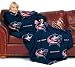 Columbus Blue Jackets Adult Comfy Throw Blanket with Sleeves