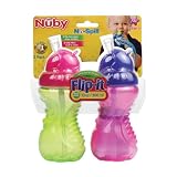 Nuby2PackNo-SpillFlip-ItCup,ColorsMayVary,10-Ounce