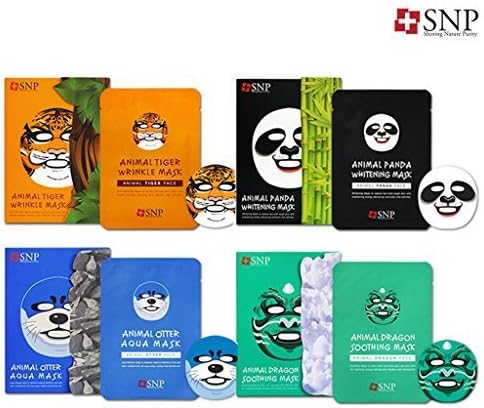 [SNP Cosmetic] Animal Mask 10ea Box Case 4 Type (5pcs - 4 Set) by SNP Cosmetic