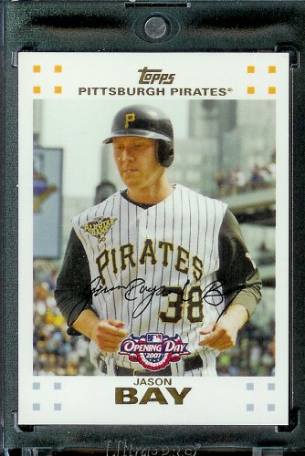 2007 Topps Opening Day #134 Jason Bay Pittsburgh Pirates - Mint Condition - Shipped in Protective Display Case !