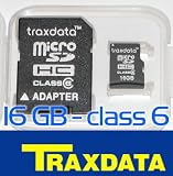Produkt-Bild: Traxdata 16GB Micro SDHC Karte class6 16 GB