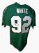 Reggie White Autographed Philadelphia Eagles Throwback Jersey Inscribed with 198 Sacks