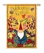 Welcome Gnome Silk Reflections Regular Size Flag