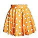 SAYM Women Girls Stretchy Polka Dot Flared Casual Mini Skirt