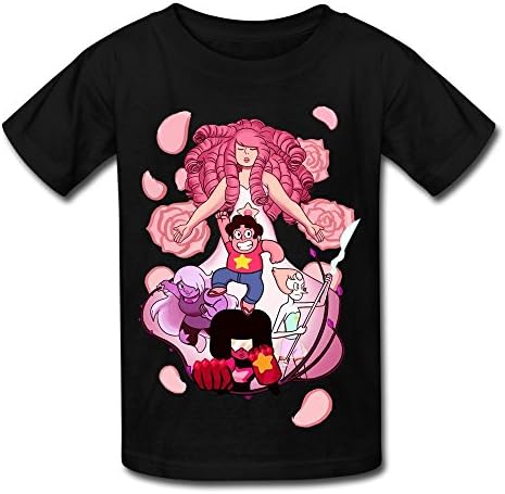 ZJNEW Kid's Steven Universe Rose Quartz And The Crystal Gems Short Sleeve T Shirt M