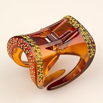 Anneau Ruby Peridot - Cubitas Avignon Collection (Hand-set Swarovski Crystals Claw Clip)