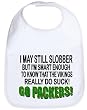 BABY BIB GO PACKERS I MAY STILL SLOBBER I'M SMART ENOUGH TO KNOW THAT THE VIKINGS SUCK PROTECT A