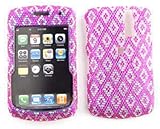 Blackberry Curve 8300/8310/8320/8330 Crystal, White Diamonds on Pink Full R ....