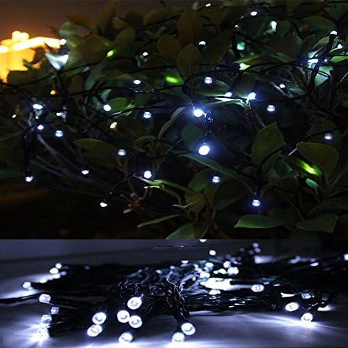 SBX 12M/100 LED Solar Powered Fairy Lights White Color For Indoor Outdoor Wedding Christmas Parties Patio Lawn Garden Decoration