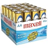 NEW MAXELL 723453 - LR620MP ALKALINE BATTERIES (AA; 20 PK; BRICK) (BATTERIES)