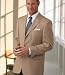Apparel : Signature Gold 3-Button Wool/Silk Camel Tic Windowpane Sportcoat