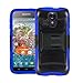 CASEFORMERS Duo Armor BLUE for Kyocera Hydro Icon Combo Case with Stand and Holster