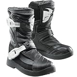 Thor MX Quadrant Jr. Youth Motocross Motorcycle Boots - Color: Black, Size: 12