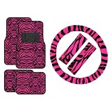 Buy 7 Piece Safari Animal Print Automotive Interior Gift Set - 4 Universal Fit Carpet... by YSU