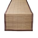 Benson Mills Bali Bamboo 13 by 72-Inch Table Runner, Brown