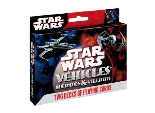 Cartamundi Star Wars Heroes & Villains: Vehicles 2-deck Tin Set