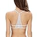 Sannysis Lace Strap Backless Wrapped Chest Shirt Tank Crop Top (White)