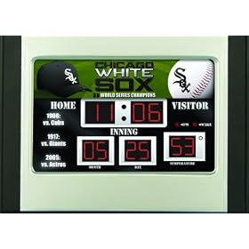 Click here to buy Chicago White Sox Scoreboard Desk Clock.