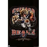 (22x34) Chicago Bears (Mascot, Grinding It Out Since 1928) Sports Poster Print