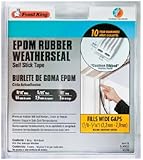 Frost King V27WA Extreme Rubber Weather-Strip Tape Cushioned Ribbed 5/8-Inch by 5/16-Inch by 10-Feet, White