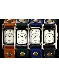 Youyoupifa Ladies Casual Simplicity Alloy Dial Blue Leather Strap Quartz Wrist Watch