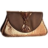J.Renee Angela Reptile-Print Clutch