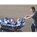 51fMfRELqPL. AA75  Foundations Trio Triple Tandem Stroller, Blue