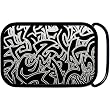 Black and White Fierce Tribal Belt Buckle
