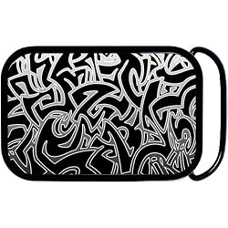 Black and White Fierce Tribal Belt Buckle