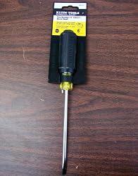 Klein 605-6B 1/4-Inch Wire Bending Cabinet 6-Inch Round Shank Tip Screwdriver