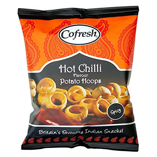 Cofresh Hot Chilli Potato Hoops (80 g) - Packung mit 6