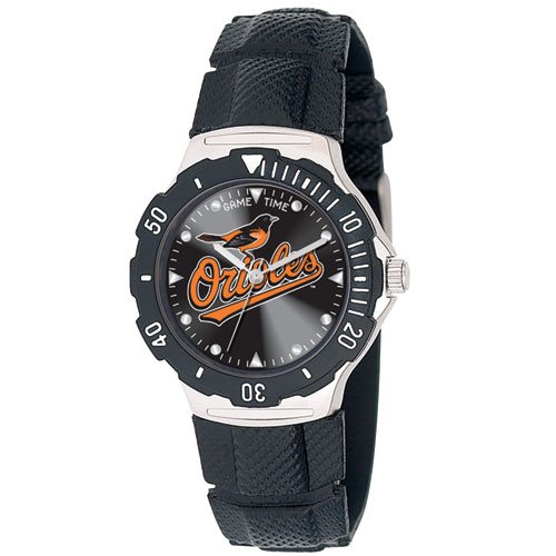 MLB Men's MD-BAL Agent Series Baltimore Orioles Polyurethane Watch