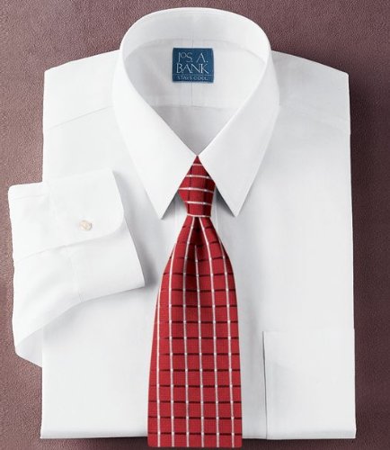 Stays Cool Tailored Fit Broadcloth Point Collar Dress Shirt