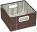 JJ Cole Collections Storage Box, Cocoa Stripe, 6.5