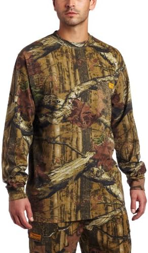 Whitewater Men's Long Sleeve Cotton Tee (Mossy Oak Infinity, Small)