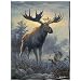 Hautmna Bros - Moose Royal Plush Raschel Blanket (60x80