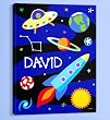 Olive Kids - Out Of This World Personalized Canvas Art