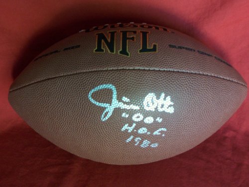 Oakland Raiders Legend Jim Otto Autographed NFL Wilson Composite Football with 