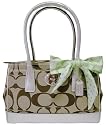 Coach Hampton Madeline Signature Khaki Tote