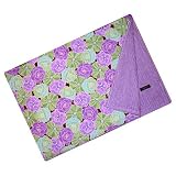 Cuddle Bee Chenille Blanket Purple Flower