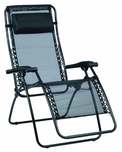 Lafuma Model 46208 RSX La Napoule Recliner Lounge, Black