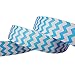 30 Yards (6 X 5yds) 7/8 Inch 6 Colors Rainbow Chevron Printed White Grosgrain Ribbon Hairbow Craft Supplies