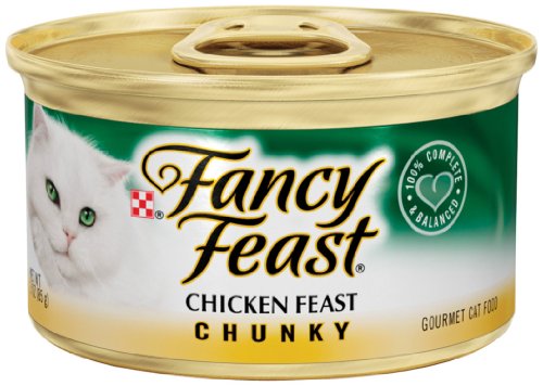 Purina Fancy Feast Canned Cat Food Chunky Chicken 3oz (24)