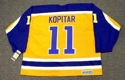 Buy ANZE KOPITAR Los Angeles Kings 1980's CCM Vintage Throwback Home NHL Hockey Jersey