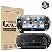 (4-Pack) Screen Protectors for Sony PlayStation Vita 2000 with Back Covers, Akwox 9H Tempered Glass Front Screen Protector and HD Clear Crystal PET Back Screen Protective Film for PS Vita PSV 2000